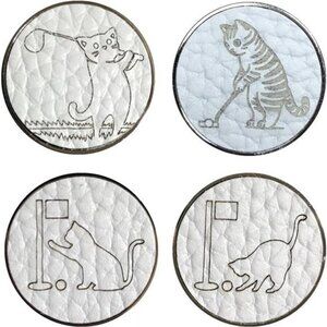 FCREW Golf Ball Markers with Paw Designs